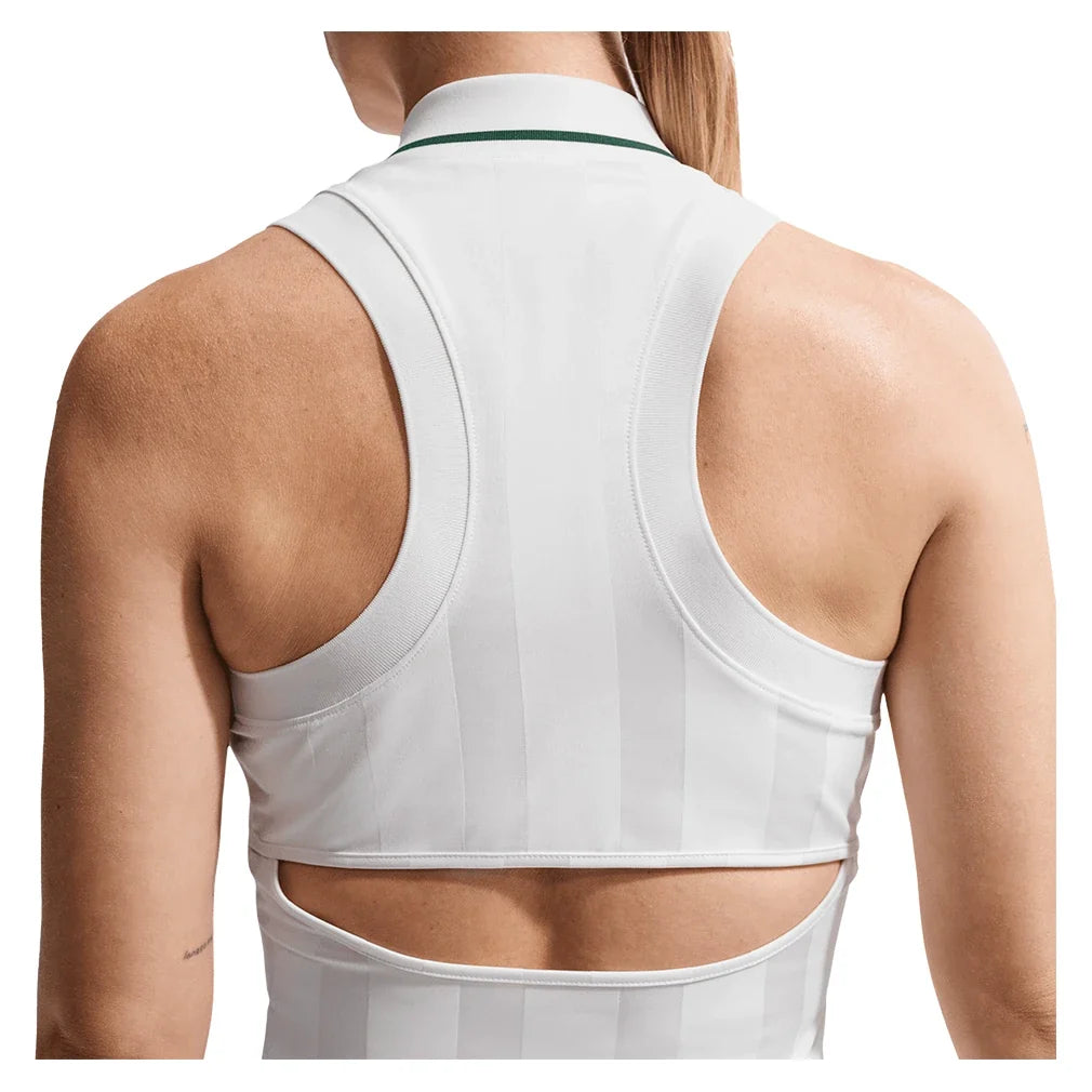 Women's London Court Dri-FIT Slam Tennis Tank White,Apparel,Nike,,,Tennis Express,IO0473-100-2