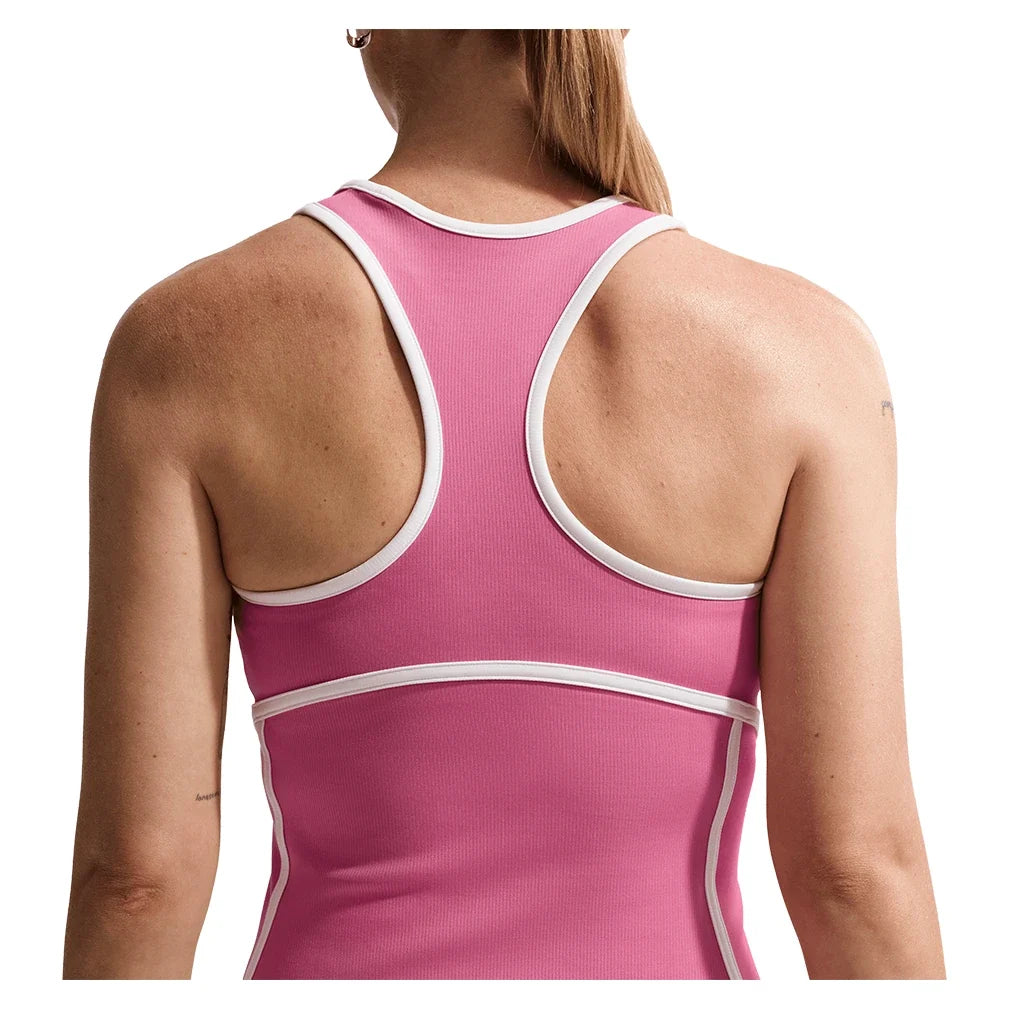 Women's Court Dri-FIT Advantage Novelty Tennis Dress Peony and White,Apparel,Nike,,,Tennis Express,IO0475-641-1