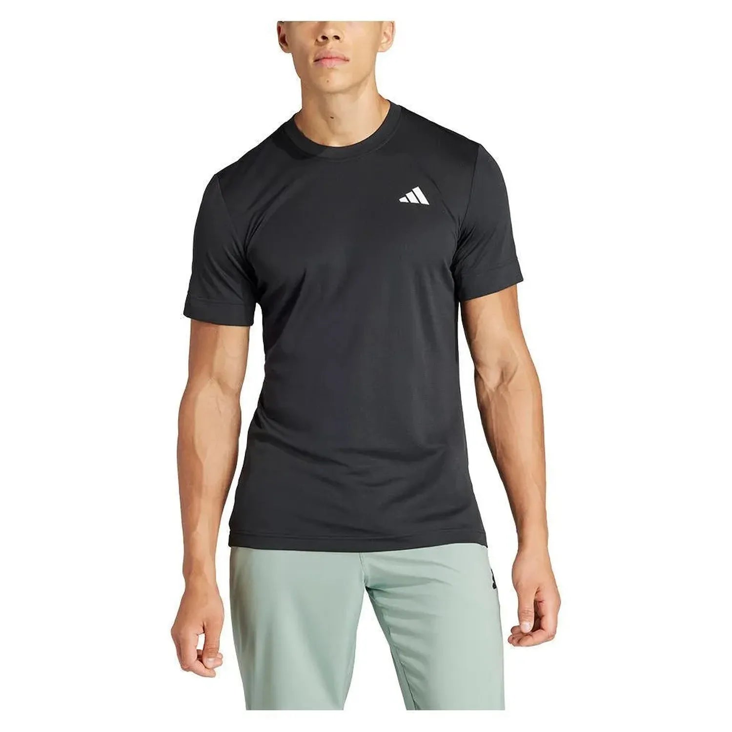 Men's Freelift Tennis Top Black-Apparel-Adidas-IP1945-3-Tennis Express