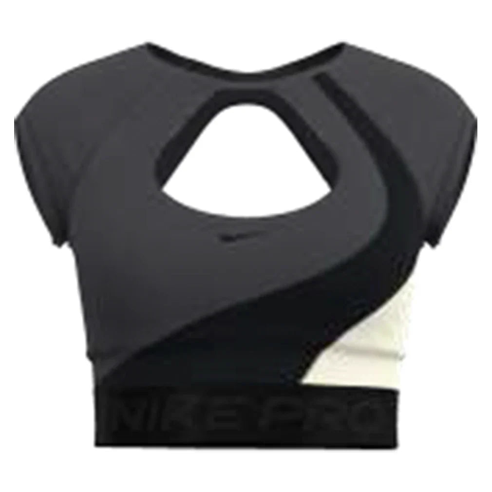 Women's Pro Sculpt Short Sleeve Tennis Bra-Apparel-Nike-IQ0366-060-704947Tennis Express