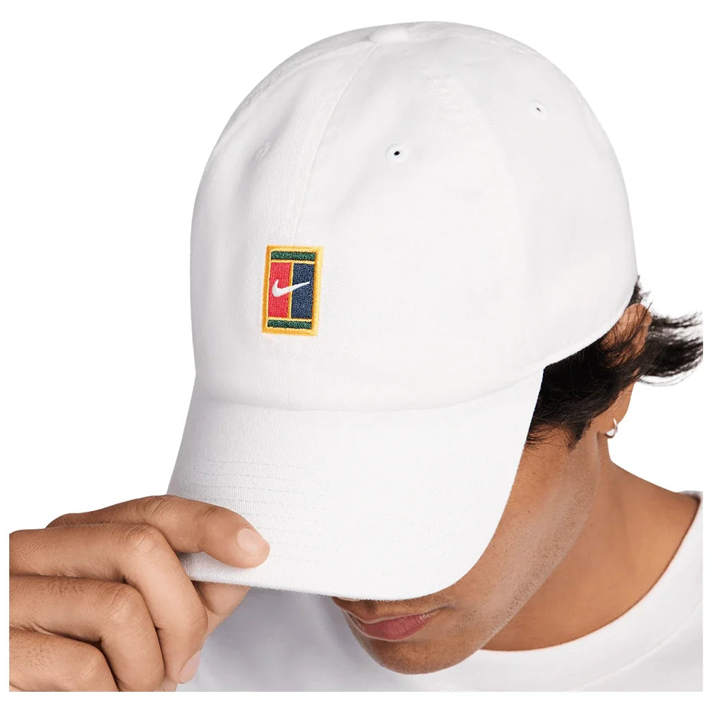 Unisex Club Court Logo Unstructured Tennis Cap-Apparel-Nike-IQ1321-100-Tennis Express