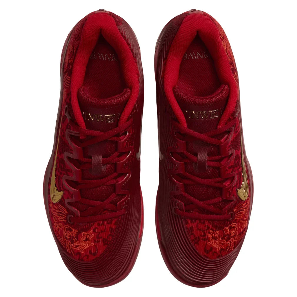 Women's Qinwen Zheng Zoom Vapor 12 Tennis Shoes University Red and Metallic Gold, Nike, Tennis Express, IQ9093-600H26-5