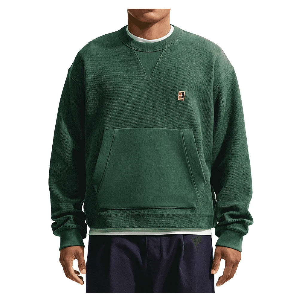 Men's Club Rules French Terry Crew-Neck Sports Sweatshirt,Apparel,Nike,323 Fir/Sail,XS,Tennis Express,IR0981-323