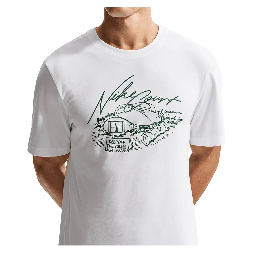 Men's London Court Dri-FIT Standard Tennis Tee,Apparel,Nike,,,Tennis Express,IR4937-100-1