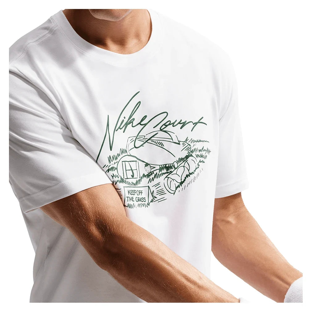 Men's London Court Dri-FIT Standard Tennis Tee,Apparel,Nike,,,Tennis Express,IR4937-100-4