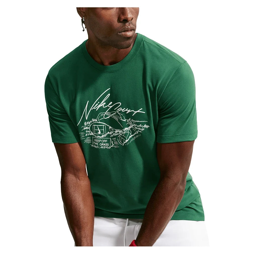 Men's London Court Dri-FIT Standard Tennis Tee,Apparel,Nike,,,Tennis Express,IR4937-341_5