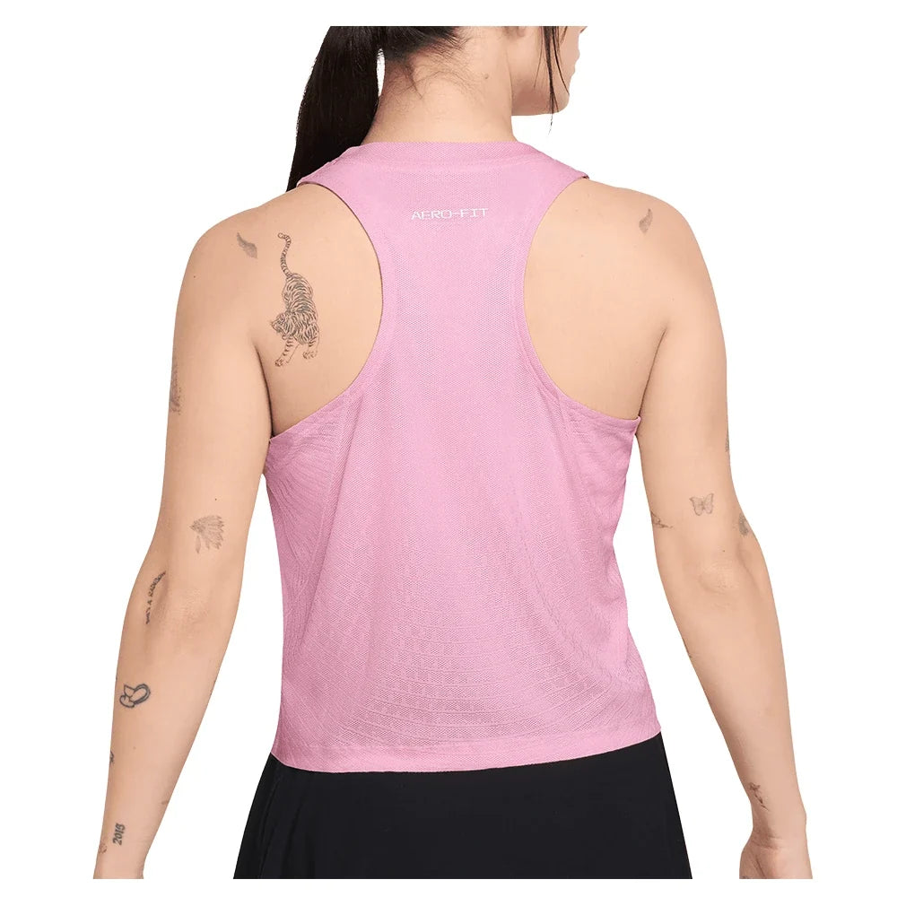 Women's Court Aero-FIT Advantage Tennis Tank Pink Rise and White,Apparel,Nike,,,Tennis Express,IR6054-621_1