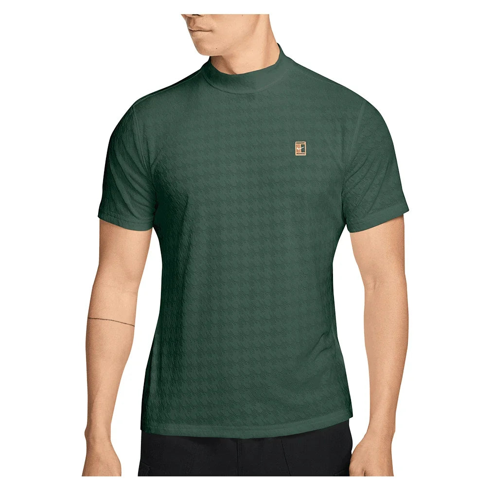 Men's Sportswear Club Short-Sleeve Mock-Neck Top,Apparel,Nike,323 Fir,XS,Tennis Express,IU0800-323