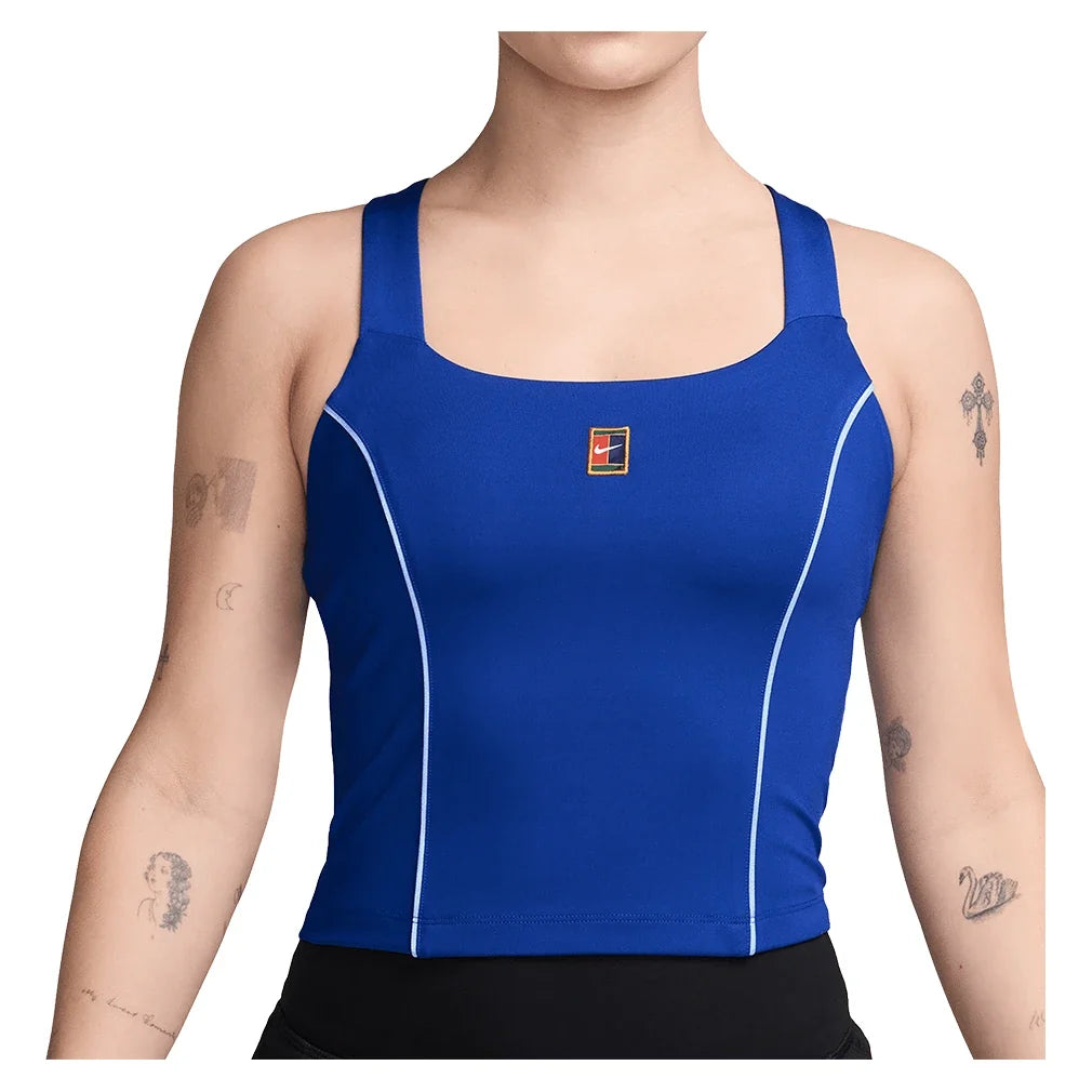 Women's Court Collection Dri-FIT Tennis Tank,Apparel,Nike,417 Old Royal,XS,Tennis Express,IU1829-417