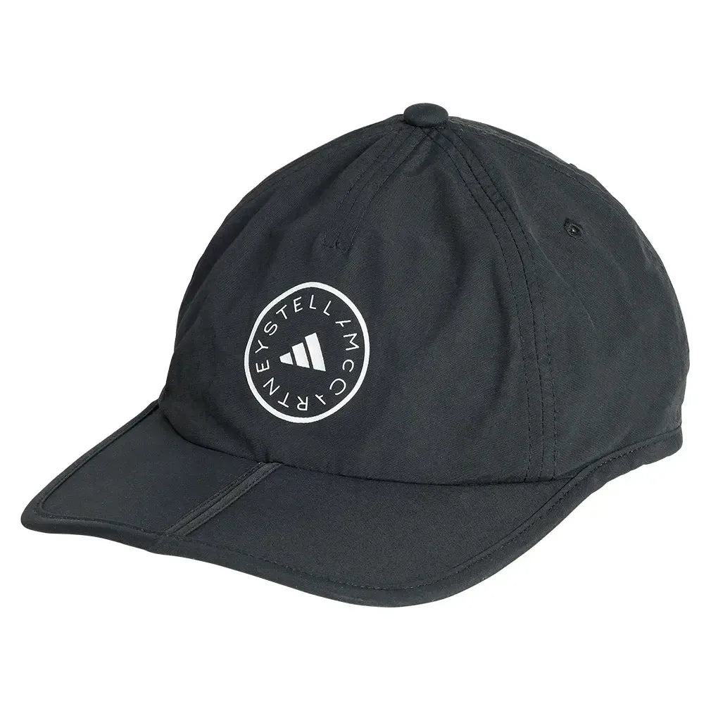 Women's Stella McCartney Running Cap Black and White-Apparel-Adidas-IX6608_1-Tennis Express