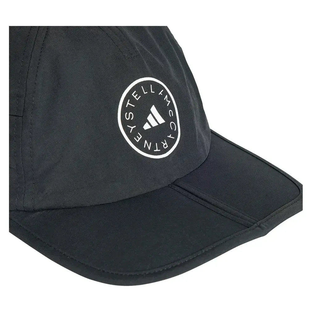 Women's Stella McCartney Running Cap Black and White-Apparel-Adidas-IX6608_3-Tennis Express