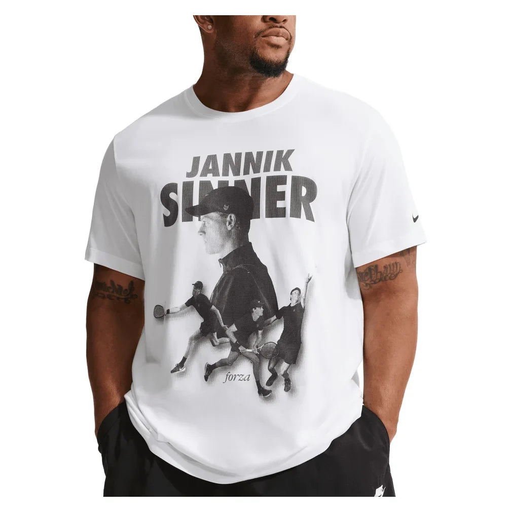 Men's Jannik Sinner Court Dri-FIT Graphic Tennis T-Shirt, Nike, Tennis Express, IZ2725-H26-5