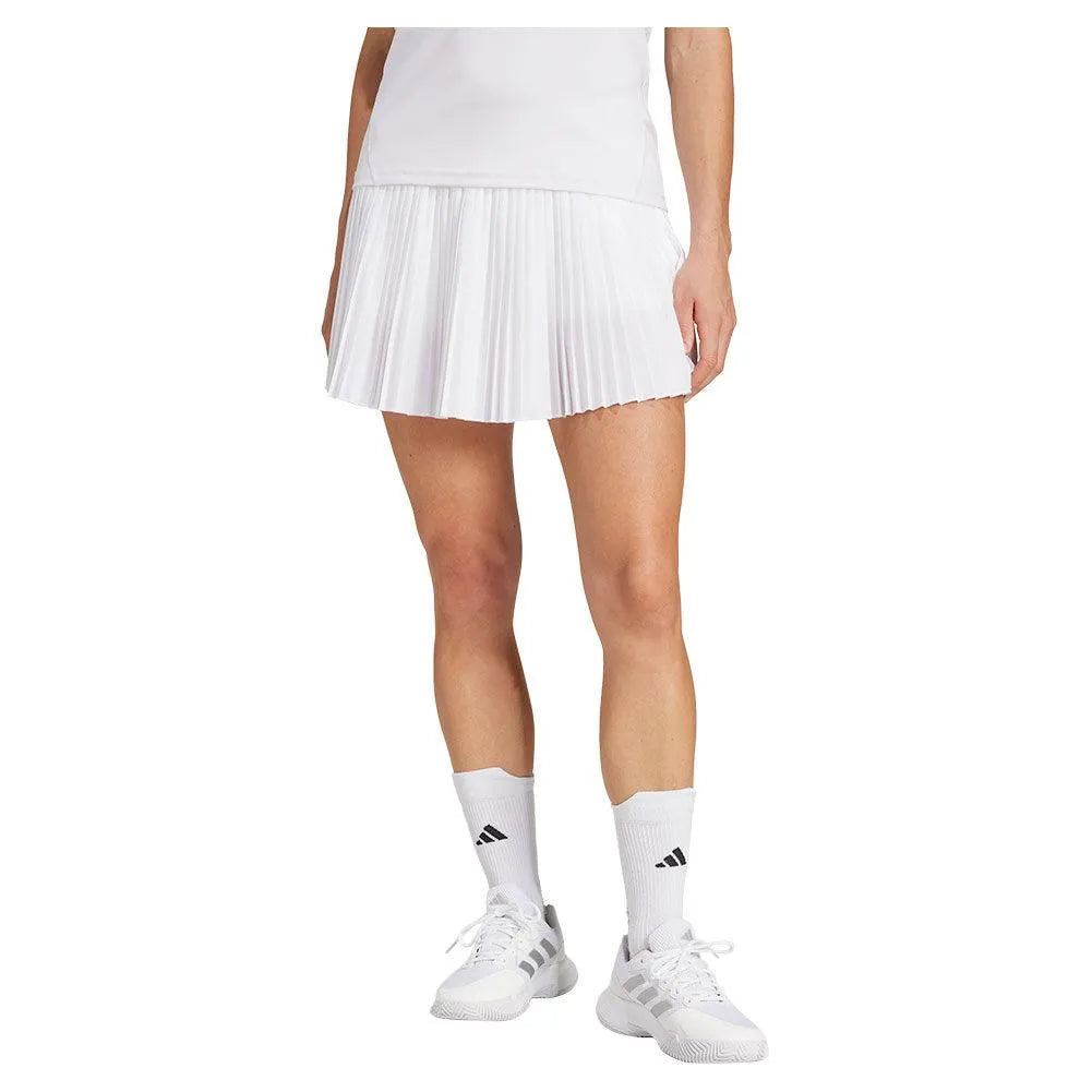 Women's Club Pleat Tennis Skort White-Apparel-Adidas-JD6116-S25-1-Tennis Express