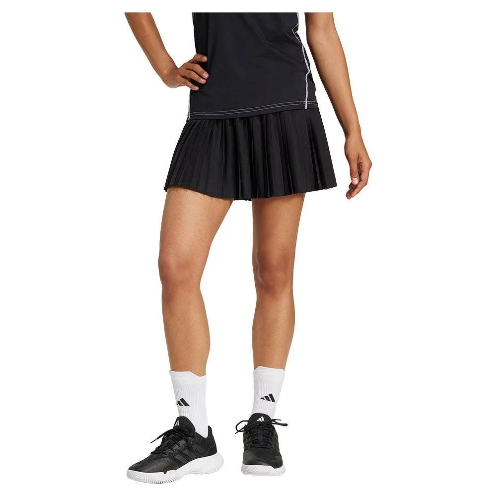 Women's Club Pleat Tennis Skort Black-Apparel-Adidas-JD6117-S25-1-Tennis Express