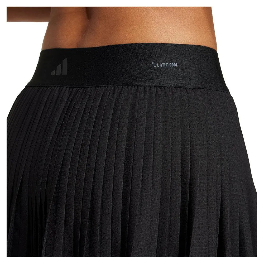 Women's Club Pleat Tennis Skort Black-Apparel-Adidas-JD6117-S25-6-Tennis Express