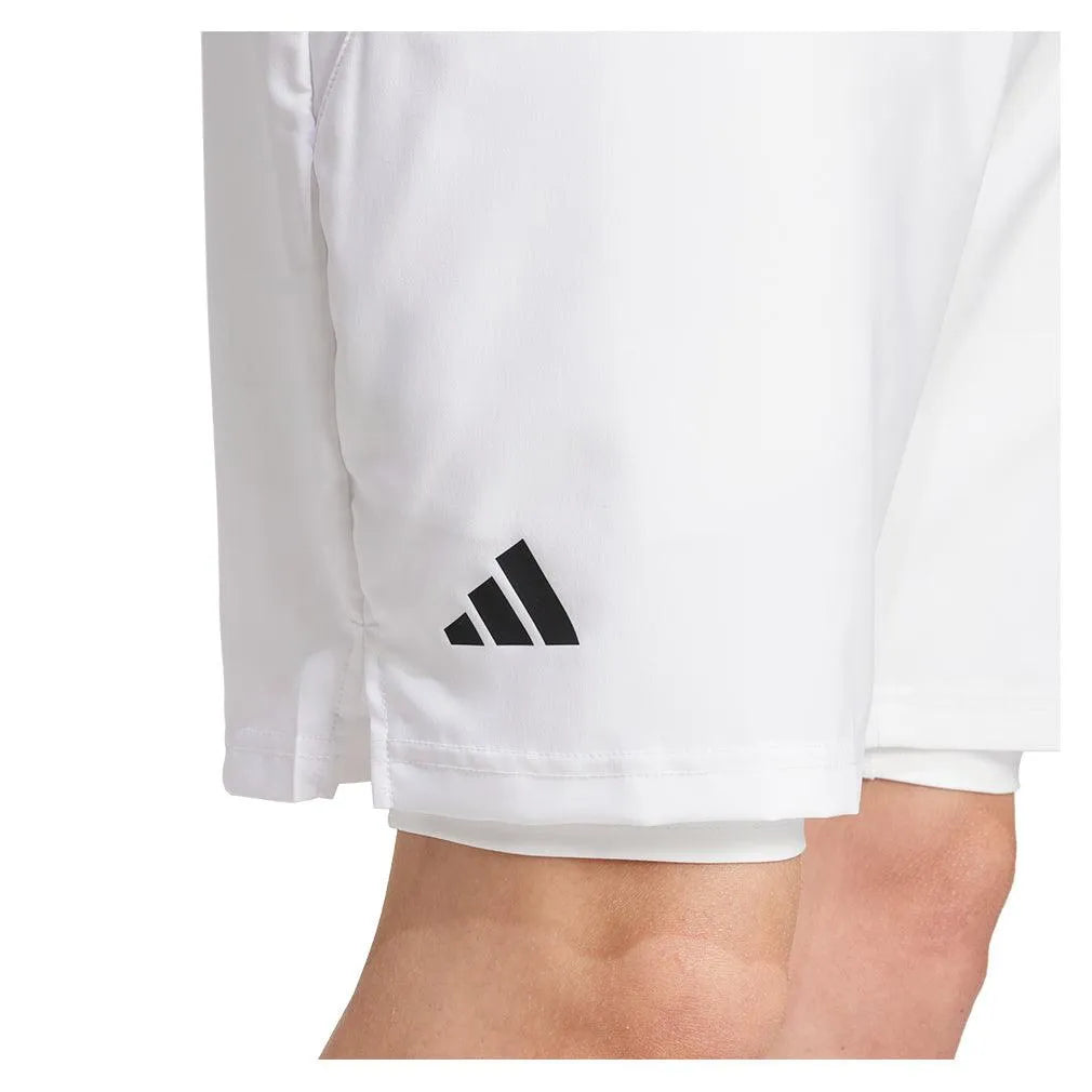Men's Club Climacool 2in1 7" Tennis Shorts White-Apparel-Adidas-JD8635-S25-8-Tennis Express