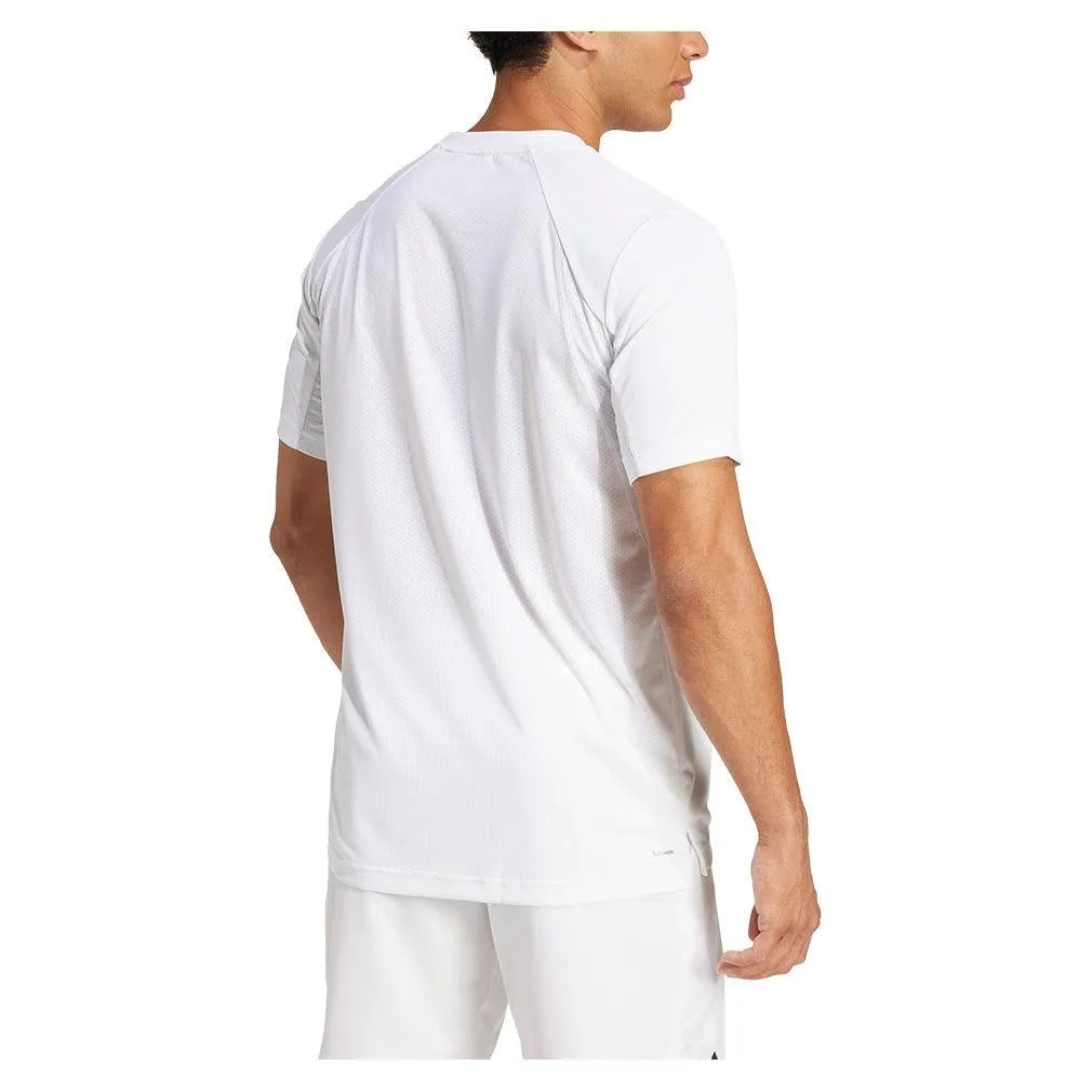 Men's Club Tennis Top White-Apparel-Adidas-JD8639-S25-4-Tennis Express
