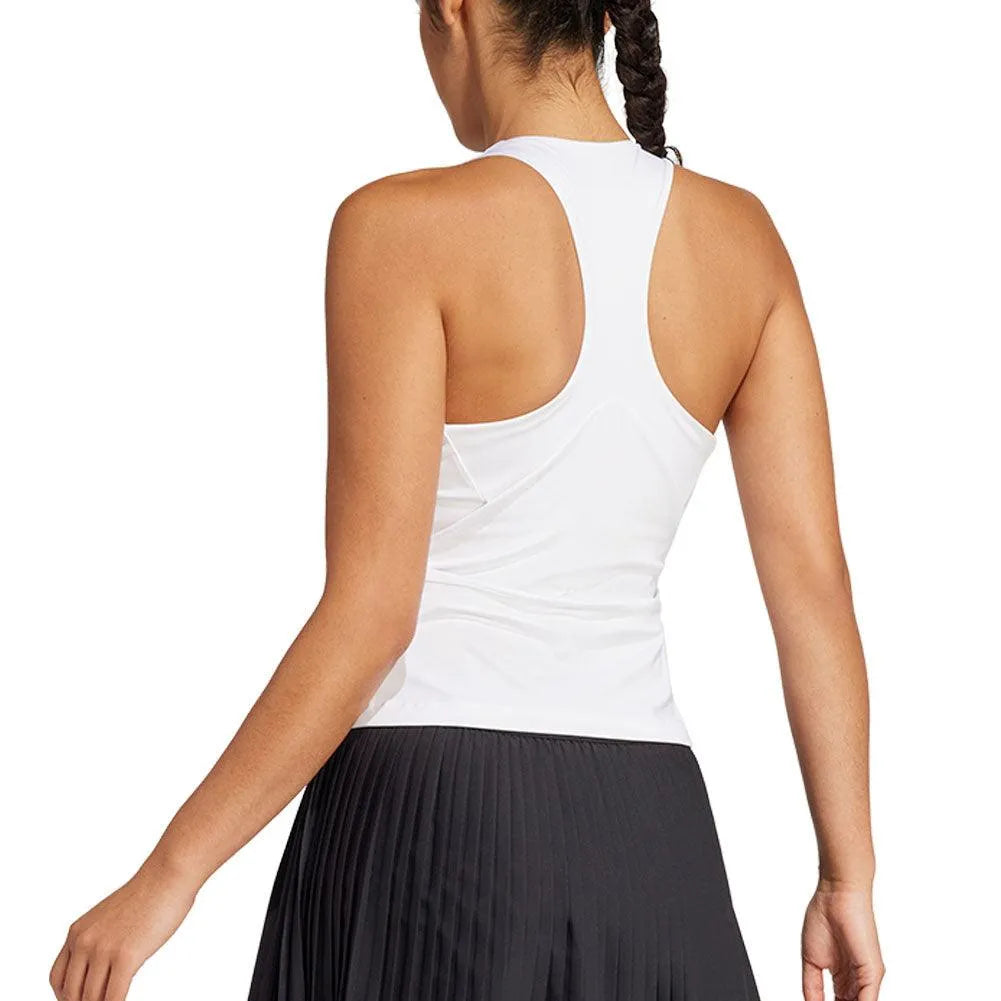Women's Climacool Mid Length Y Tennis Tank White-Apparel-Adidas-JE7101-S25-3-Tennis Express