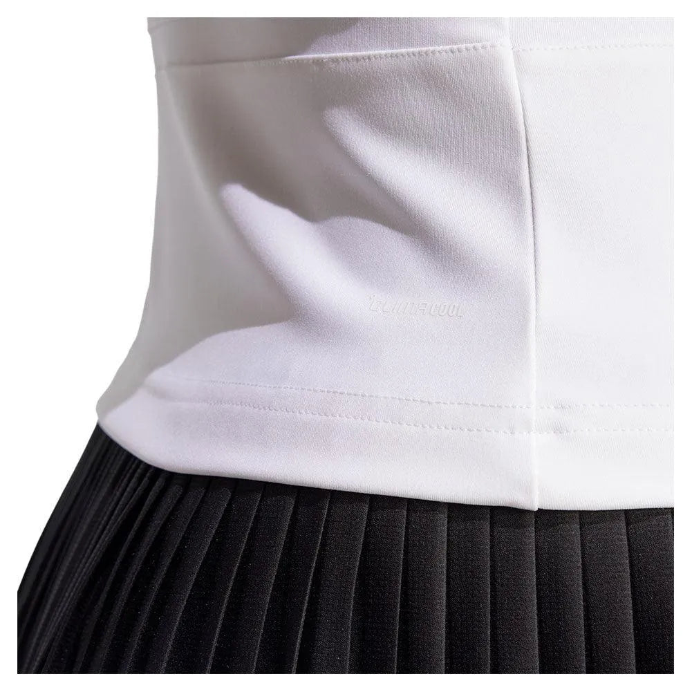 Women's Climacool Mid Length Y Tennis Tank White-Apparel-Adidas-JE7101-S25-5-Tennis Express