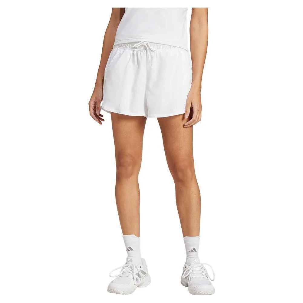 Women's Club Tennis Shorts White-Apparel-Adidas-JE7114-2-Tennis Express