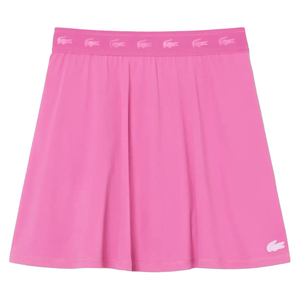 Women's Essentials Tennis Skort,Apparel,Lacoste,47I Fuchsia Pink/Albizia,2(EUR34),Tennis Express,JF0218-S26-47I-1
