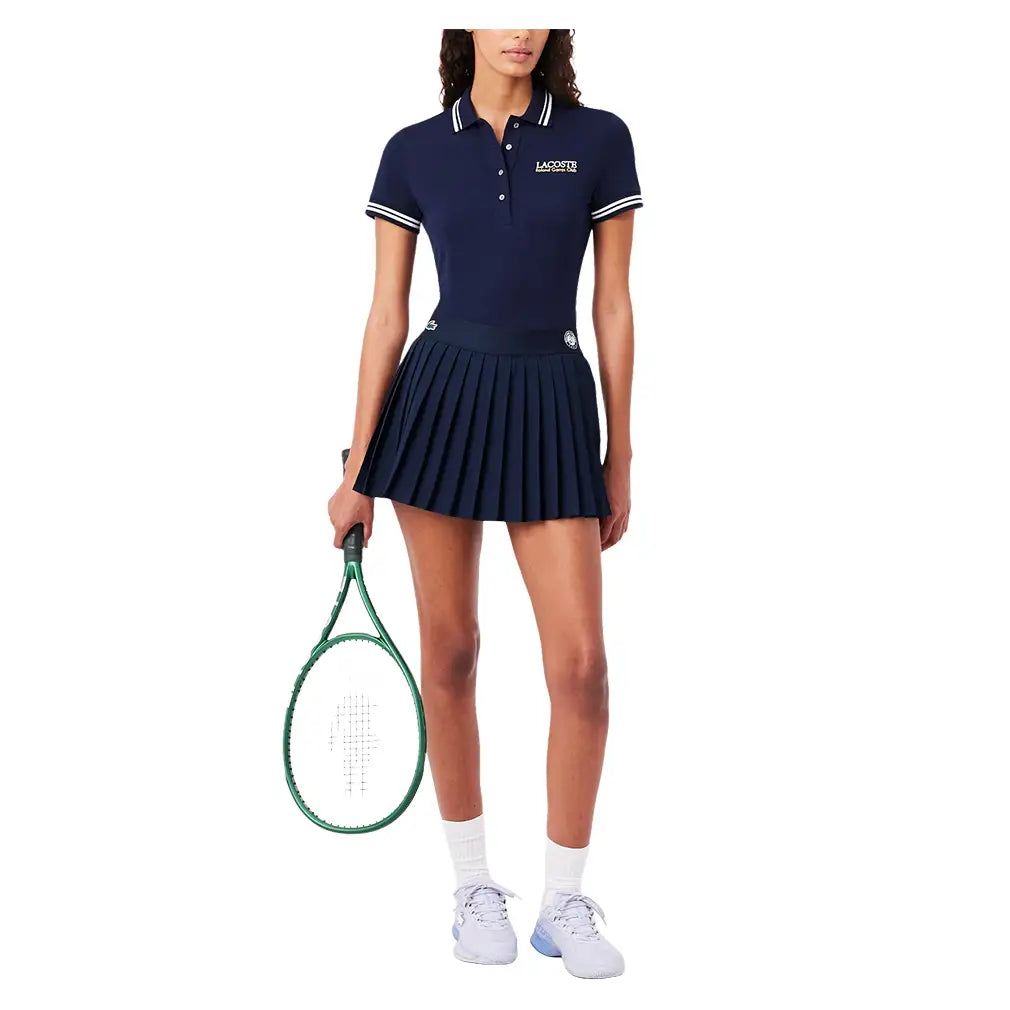 Women's Roland Garros Tennis Skort,Apparel,Lacoste,,,Tennis Express,JF3387-423-5