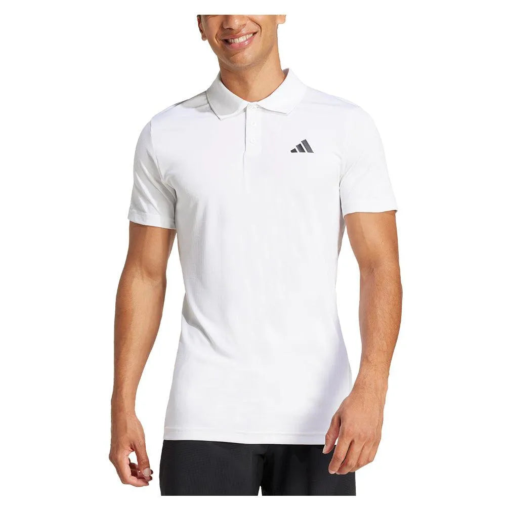 Men's Freelift Tennis Polo White-Apparel-Adidas-JF4387-S25-3-Tennis Express