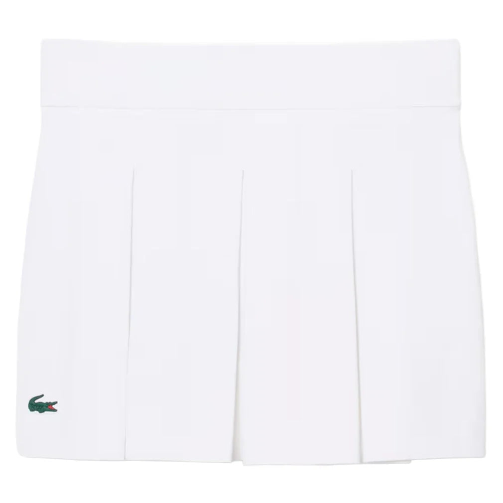 Women's Players Tennis Skort White,Apparel,Lacoste,,,Tennis Express,JF6780-001F26-3