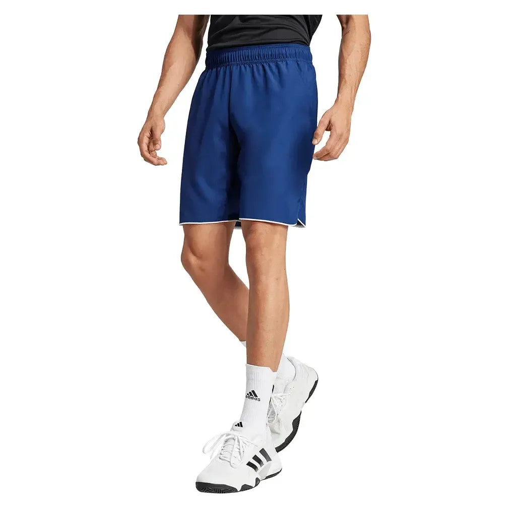 Men's Club 7 Inch Tennis Short Dark Blue-Apparel-Adidas-JF8500_4-Tennis Express