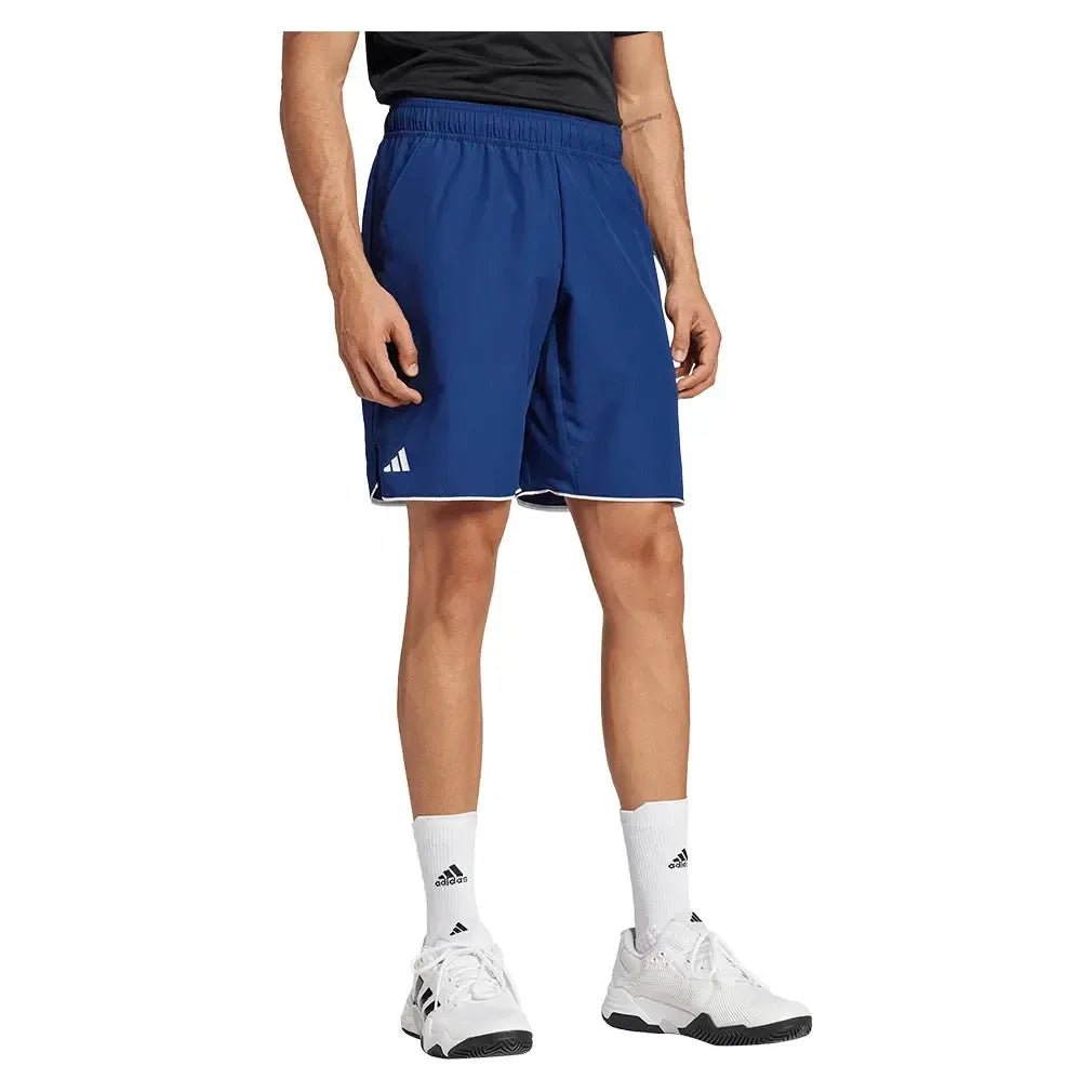 Men's Club 7 Inch Tennis Short Dark Blue-Apparel-Adidas-JF8500_6-Tennis Express