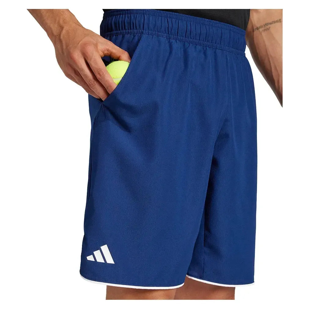 Men's Club 7 Inch Tennis Short Dark Blue-Apparel-Adidas-JF8500_7-Tennis Express