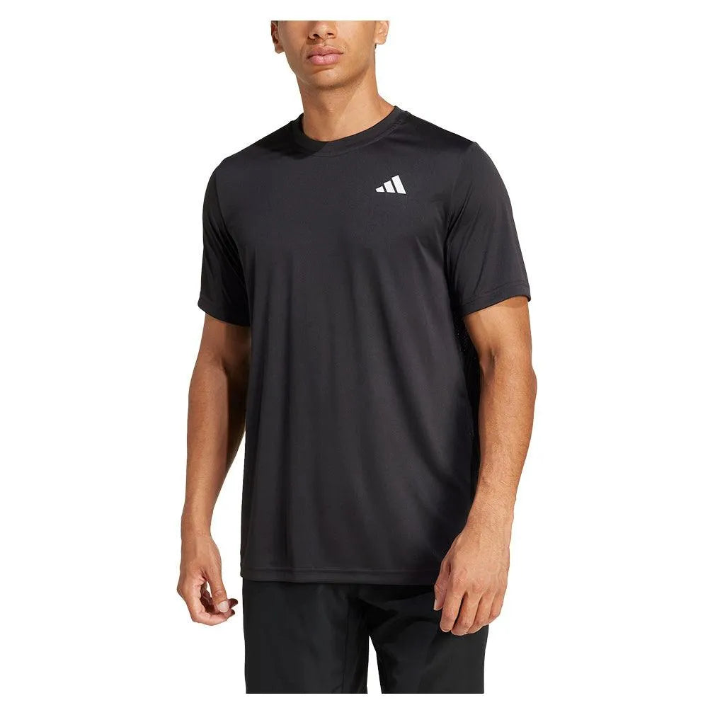 Men's Club Tennis Top Black-Apparel-Adidas-JF8502-S25-3-Tennis Express