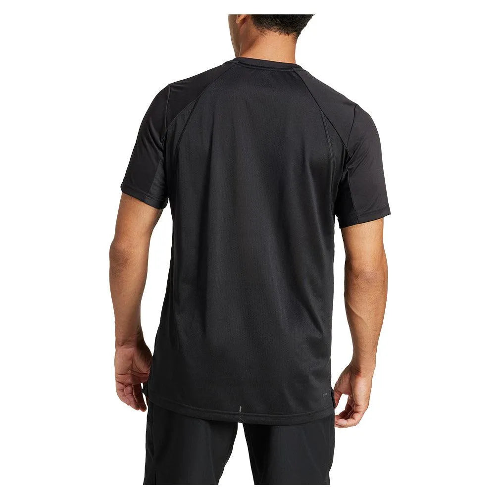 Men's Club Tennis Top Black-Apparel-Adidas-JF8502-S25-4-Tennis Express
