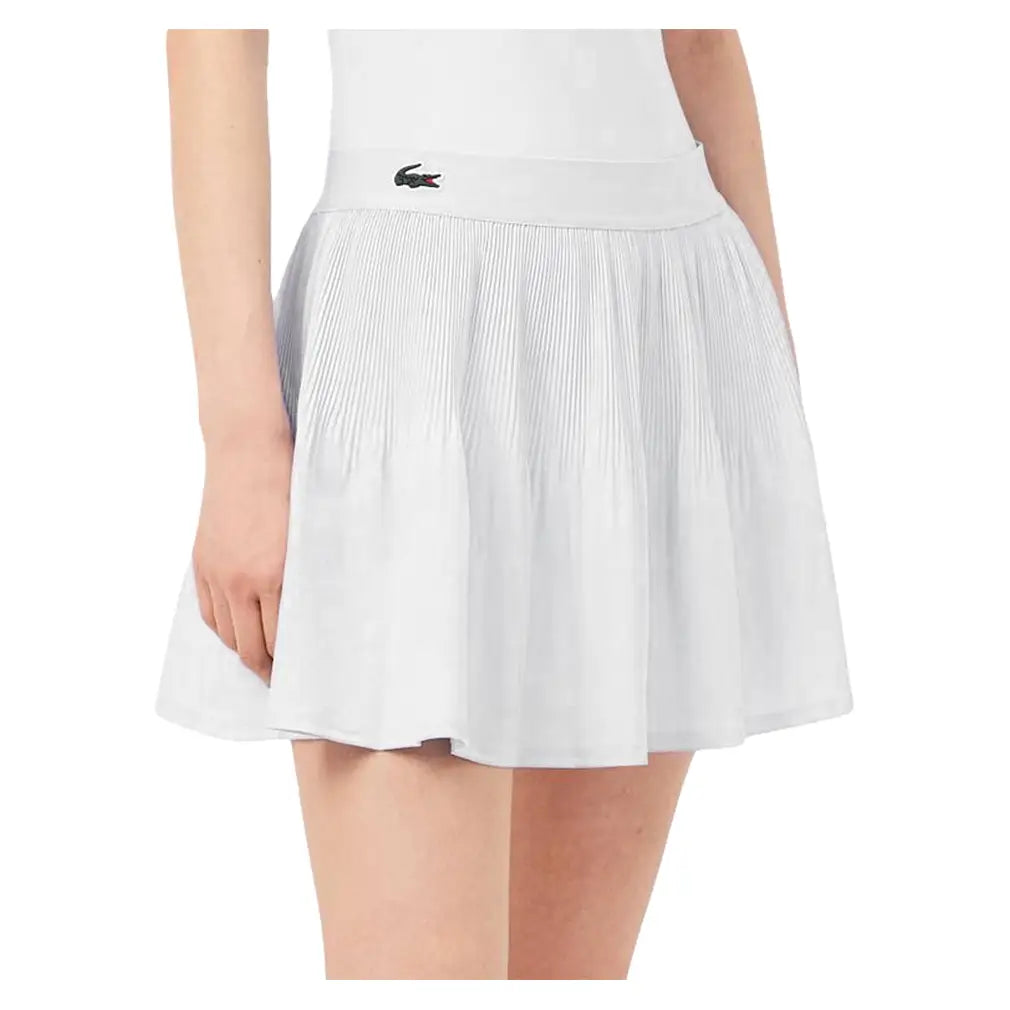 Women's Players Tennis Skort White-Apparel-Lacoste-JF9990-001-3-Tennis Express