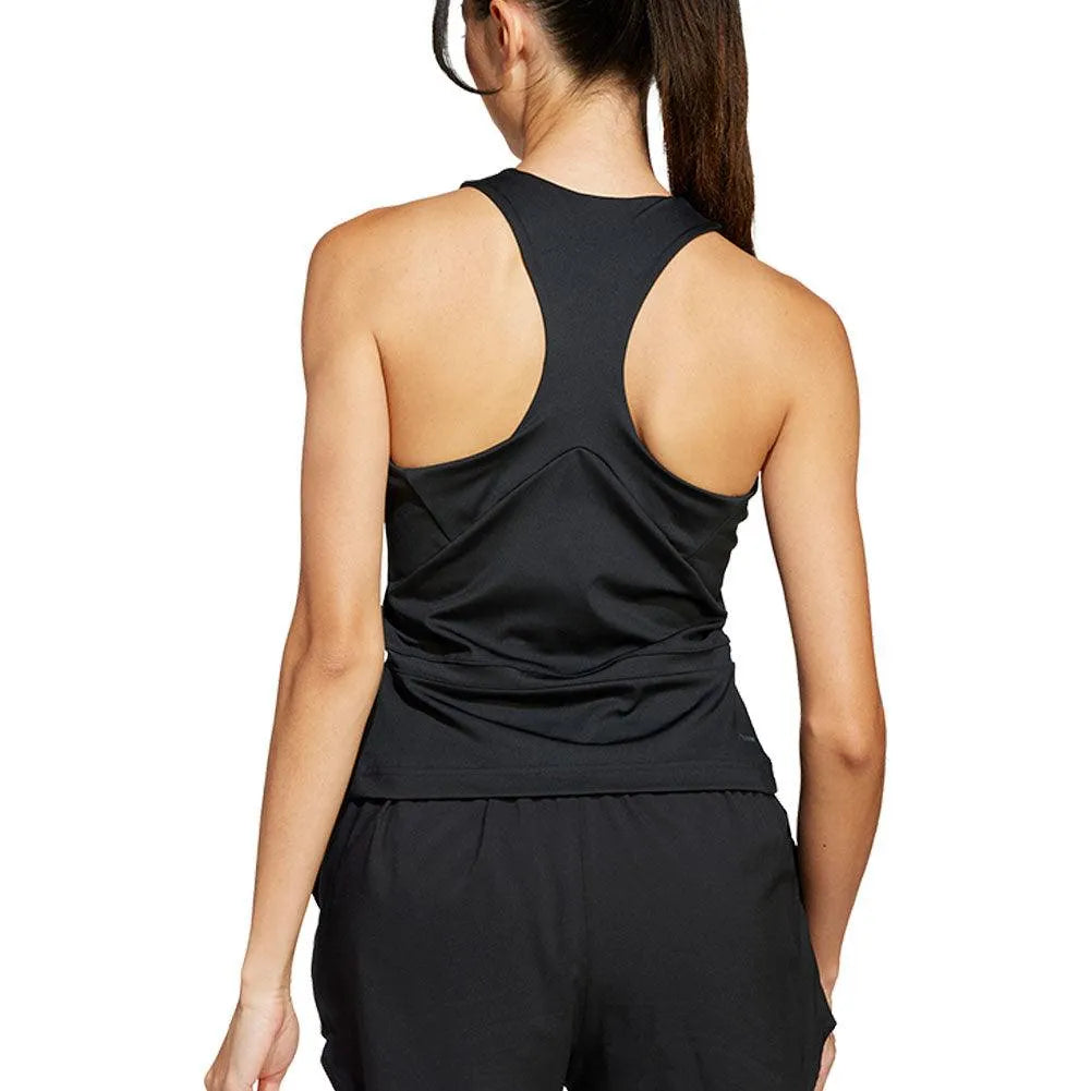 Women's Climacool Mid Length Y Tennis Tank Black-Apparel-Adidas-JG3573-S25-2-Tennis Express
