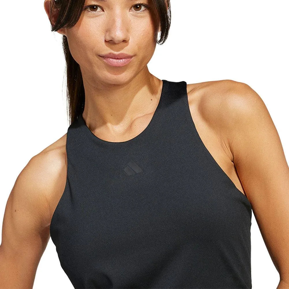 Women's Climacool Mid Length Y Tennis Tank Black-Apparel-Adidas-JG3573-S25-4-Tennis Express