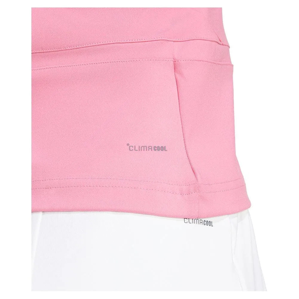 Women's Climacool Mid Length Y Tennis Tank Pink Fusion-Apparel-Adidas-JG3574-S25-2-Tennis Express