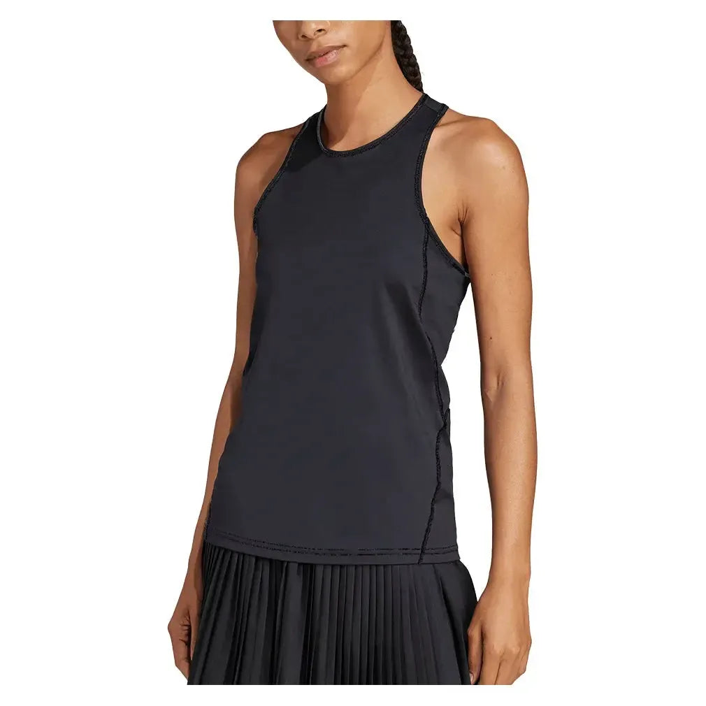 Women's Club Tennis Tank Black-Apparel-Adidas-JH3374-S25-3-Tennis Express