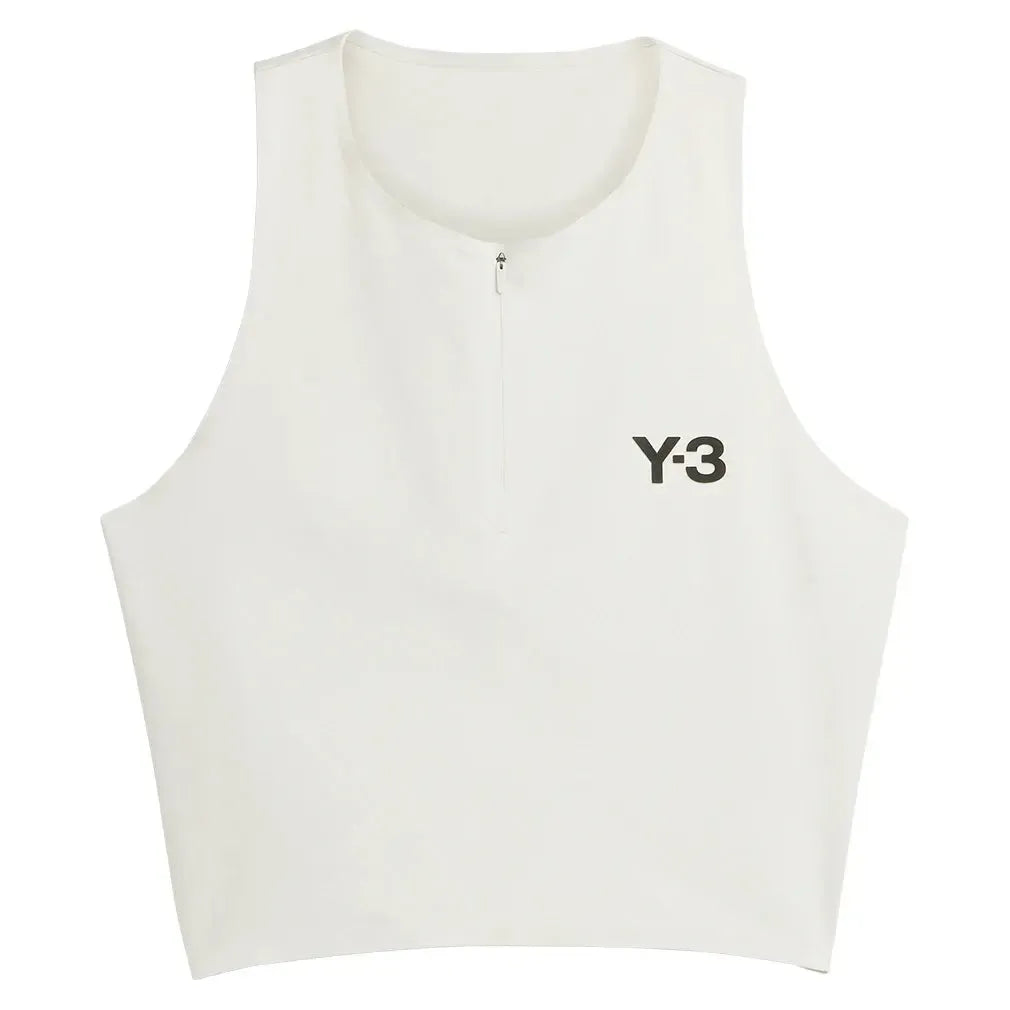 Women's Y-3 Crop Tennis Y-Tank Orbit Grey-Apparel-Adidas-JM1147-H25-Tennis Express