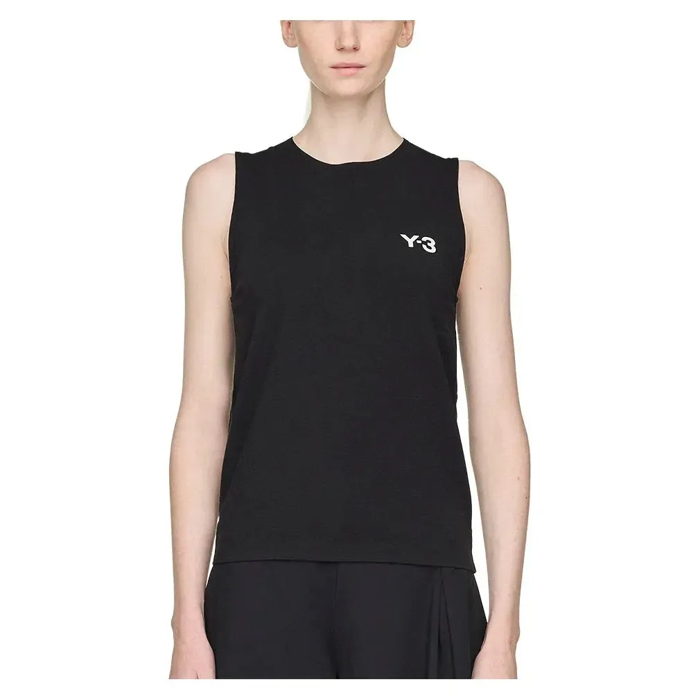 Women's Y-3 Match Tennis Tank Black-Apparel-Adidas-JM1156-F25-2webp-Tennis Express