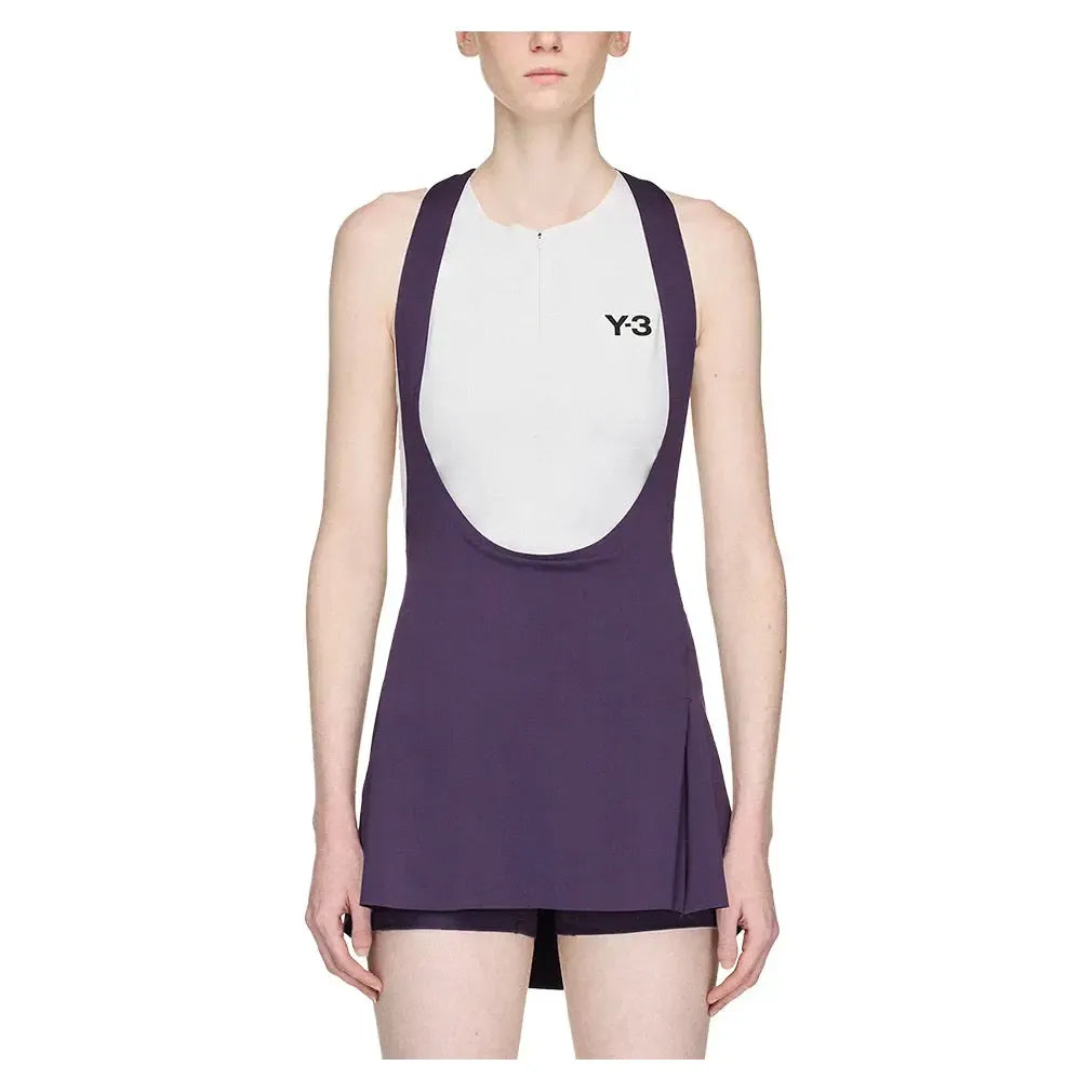 Women's Y-3 Tennis Bib Skort Aurora Plum-Apparel-Adidas-JM4743-H25-3-Tennis Express