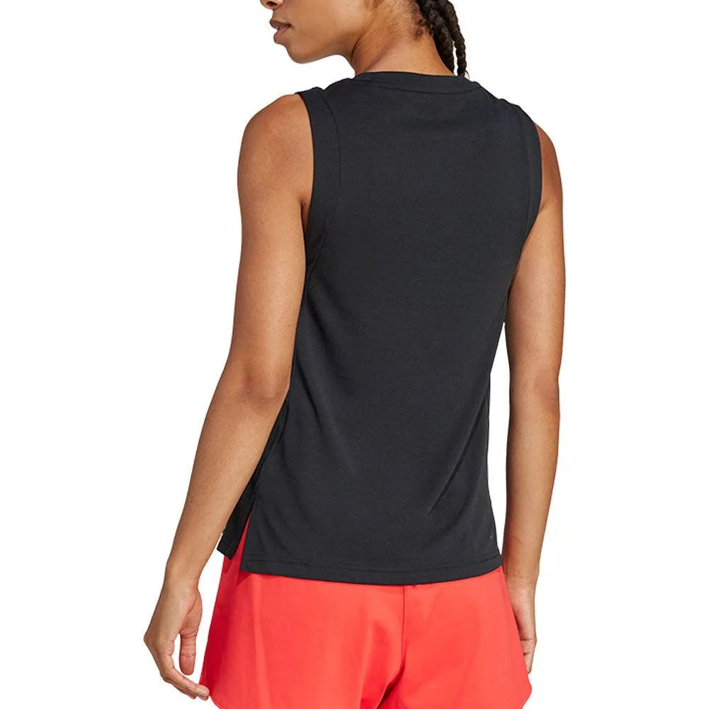 Women's Match Tennis Tank Black-Apparel-Adidas-JN2095-S25-2-Tennis Express