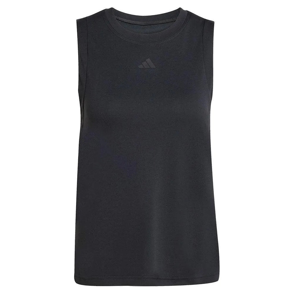 Women's Match Tennis Tank Black-Apparel-Adidas-JN2095-S25-Tennis Express