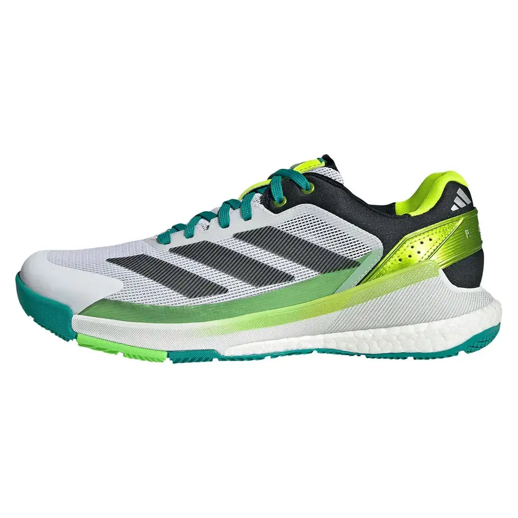Men's Crazyquick Boost Padel Shoes Footwear White and Lime Burst-Footwear-Adidas-JP7203-F25-1-Tennis Express