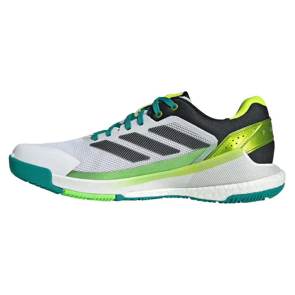 Men's Crazyquick Boost Padel Shoes Footwear White and Lime Burst-Footwear-Adidas-JP7203-F25-2-Tennis Express