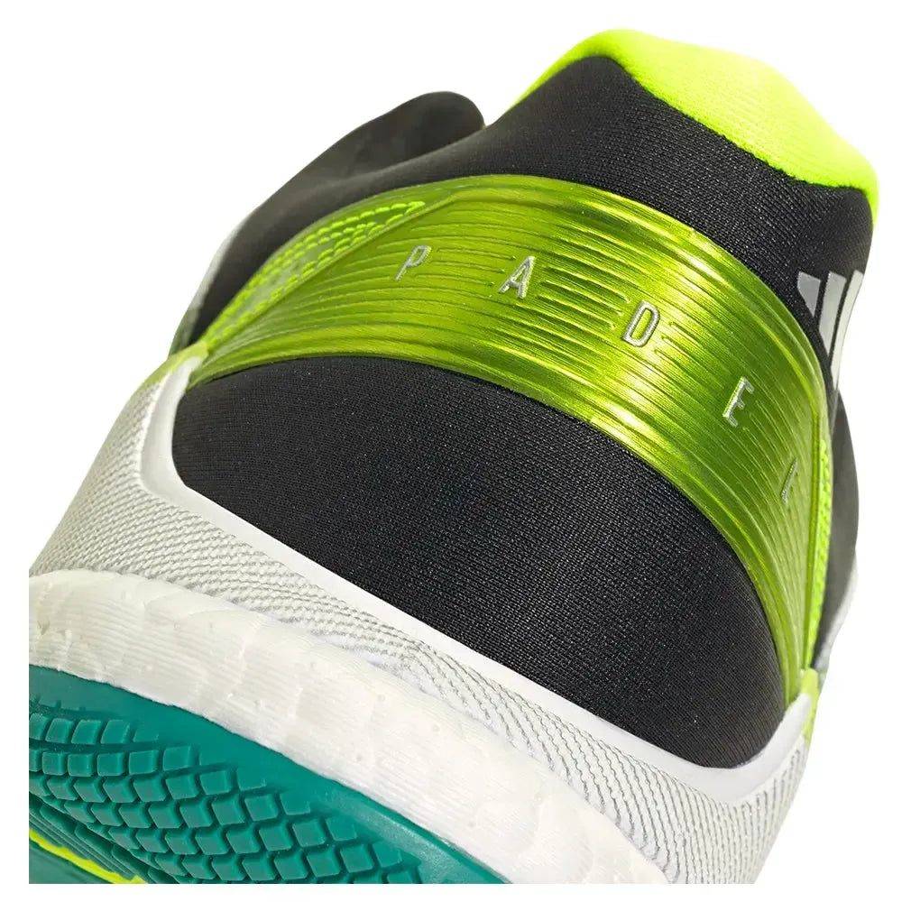 Men's Crazyquick Boost Padel Shoes Footwear White and Lime Burst-Footwear-Adidas-JP7203-F25-7-Tennis Express