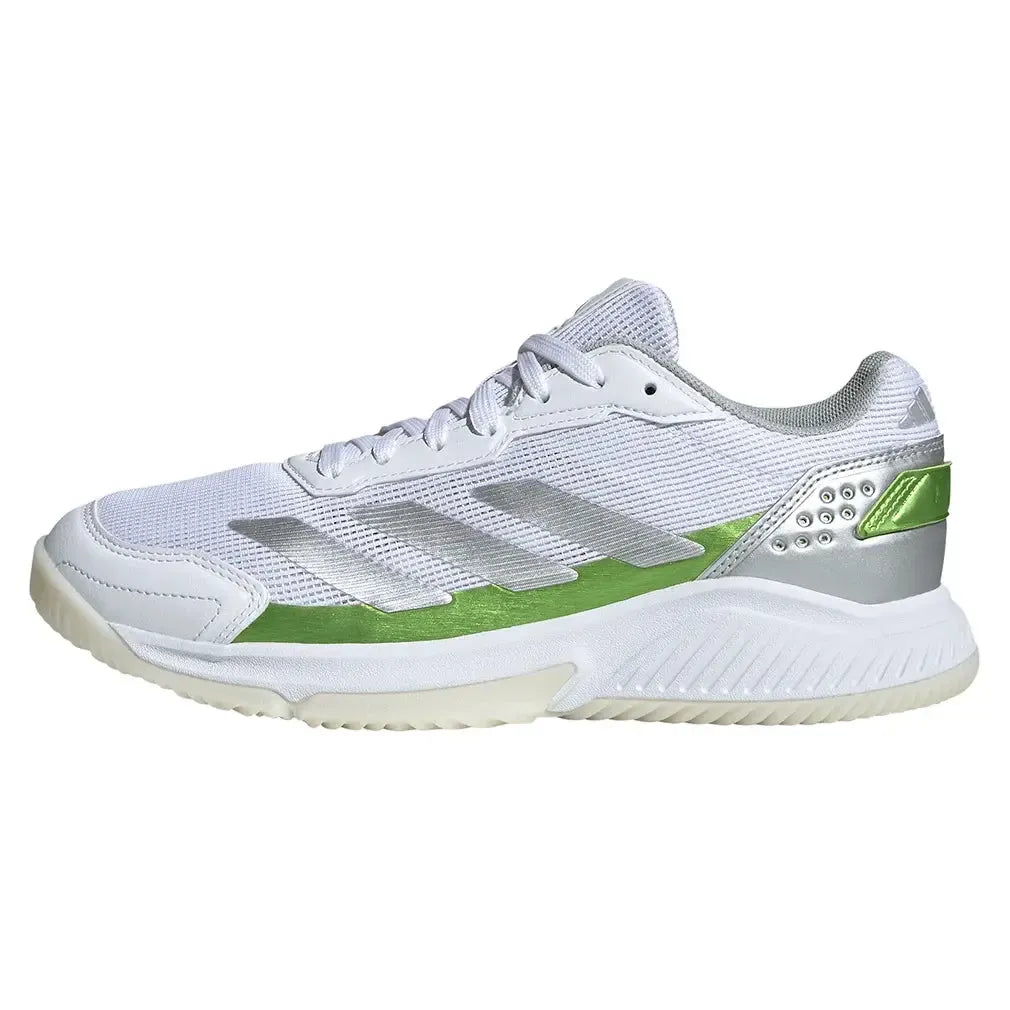 Women's Courtquick Padel Shoes Footwear White and Lucid Lemon-Footwear-Adidas-JP7229-F25-1-Tennis Express