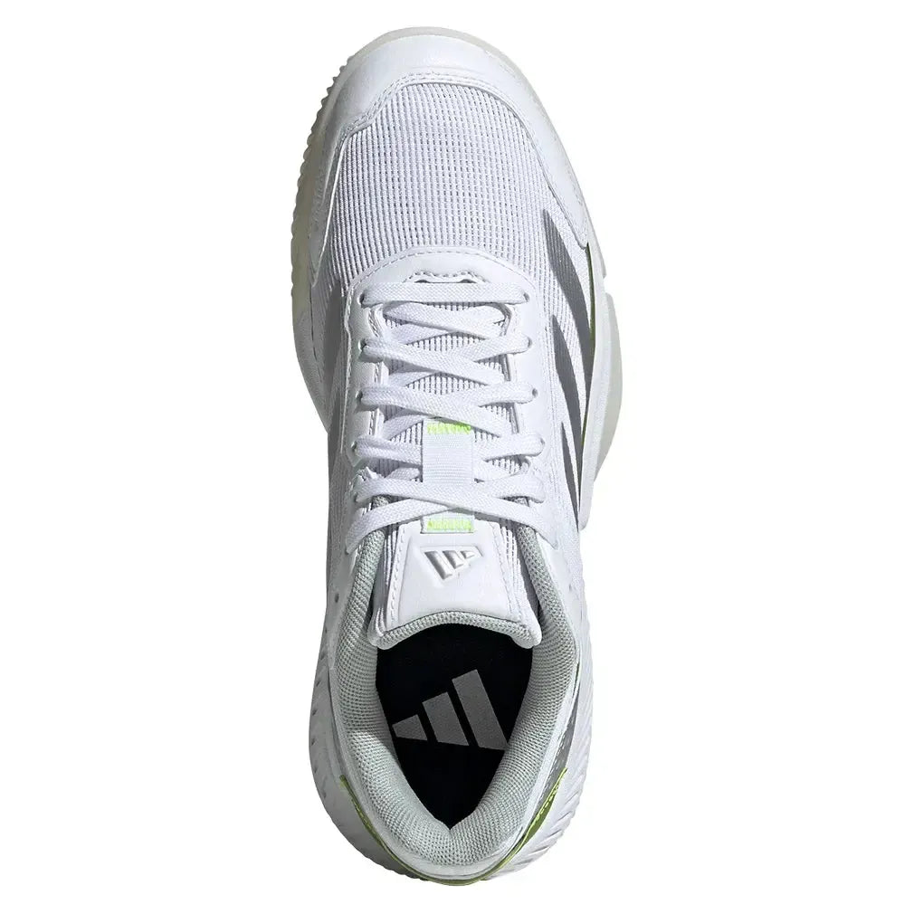 Women's Courtquick Padel Shoes Footwear White and Lucid Lemon-Footwear-Adidas-JP7229-F25-3-Tennis Express