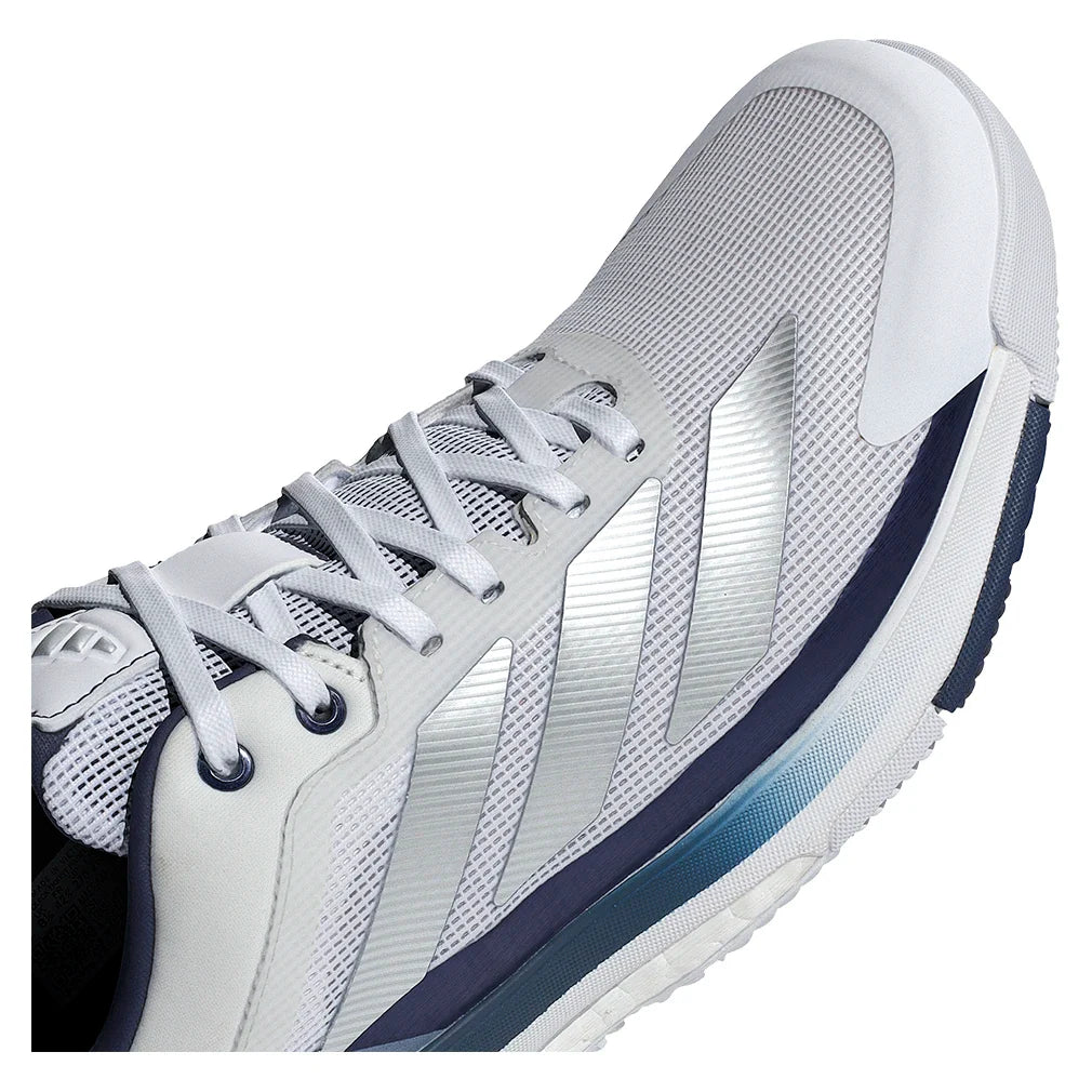 Men's Crazyquick Boost Padel Shoes Core White and Dark Blue-Footwear-Adidas-JR2124-S26-6-Tennis Express
