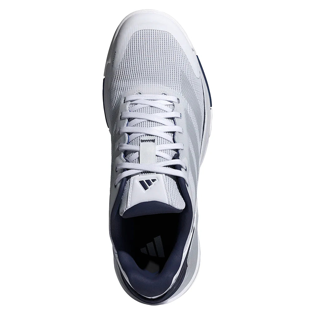 Men's Crazyquick LS Padel Shoes Core White and Dark Blue-Footwear-Adidas-JR2127-S26-3-Tennis Express